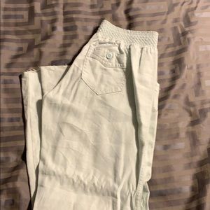 Mint green linen pants size small